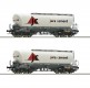 76146 Roco Set of 2 silo cars Jura cement